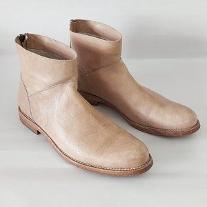 Brunello Cucinelli Ankle Boots Women's Size 38 Leather Back Zip Closure …